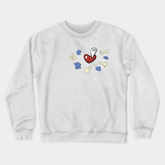 Follow your heart! ❤️ Crewneck Sweatshirt by JulietFrost